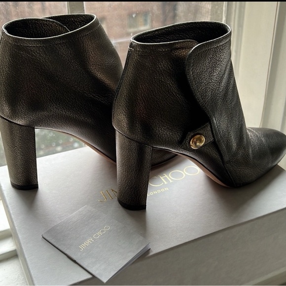 Jimmy Choo metallic bronze bootie. Size 37 - Picture 4 of 4